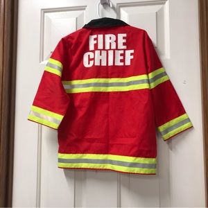 Fire Chief Halloween Costume 4-6 YR has flaws Melissa & Doug
